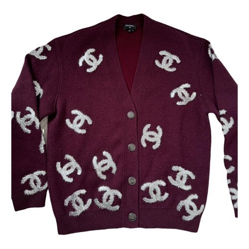 Pre-owned Chanel Cashmere Knitwear In Burgundy