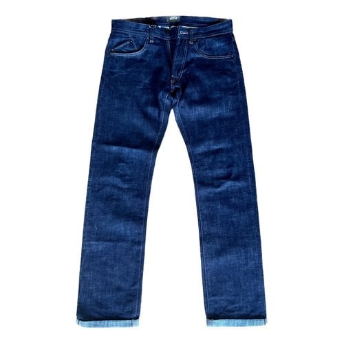 Pre-owned Barbour Straight Jeans In Blue