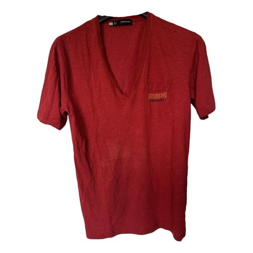 Pre-owned Dsquared2 T-shirt In Red