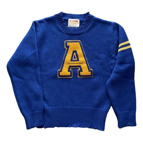 Pre-owned Andersson Bell Wool Pull In Blue