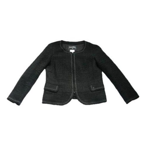 Pre-owned Chanel La Petite Veste Noire Tweed Jacket In Black