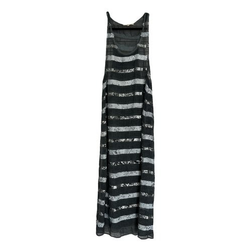 Pre-owned Maje Maxi Dress In Blue