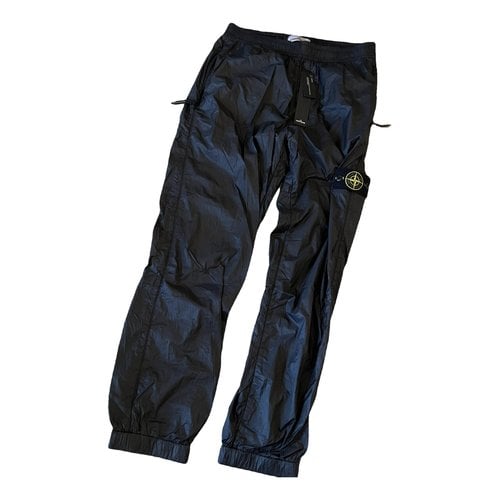 Pre-owned Stone Island Trousers In Black