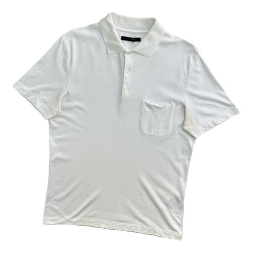 Pre-owned Louis Vuitton Polo Shirt In White