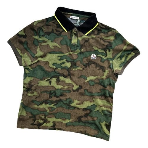 Pre-owned Moncler Polo Shirt In Green