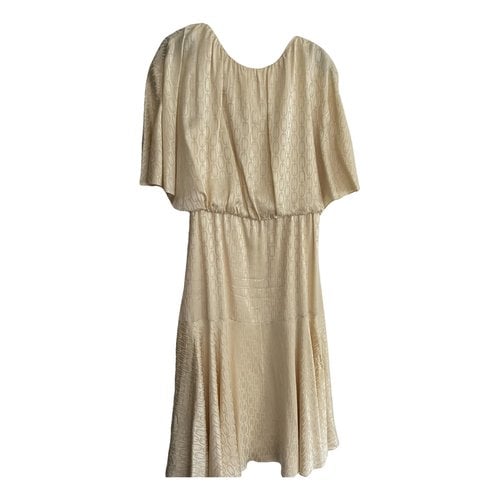 Pre-owned Celine Silk Mid-length Dress In Other