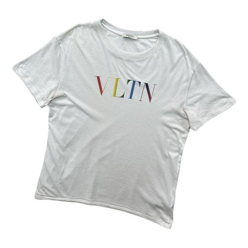 Pre-owned Valentino Vltn T-shirt In White