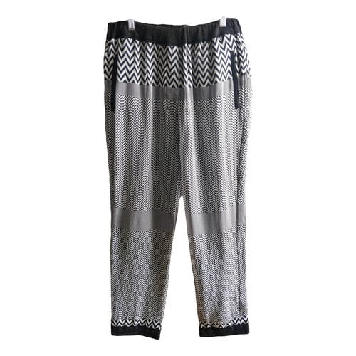 Pre-owned Haider Ackermann Silk Trousers In Grey