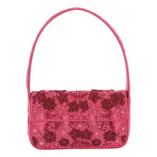 Pre-owned Staud Leather Handbag In Pink