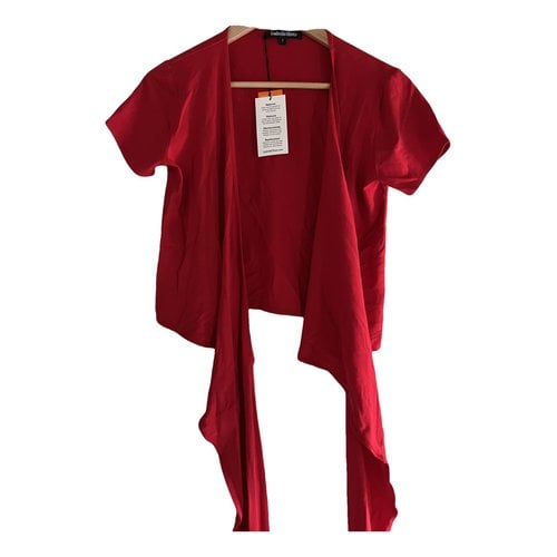 Pre-owned Isabella Oliver Jersey Top In Red