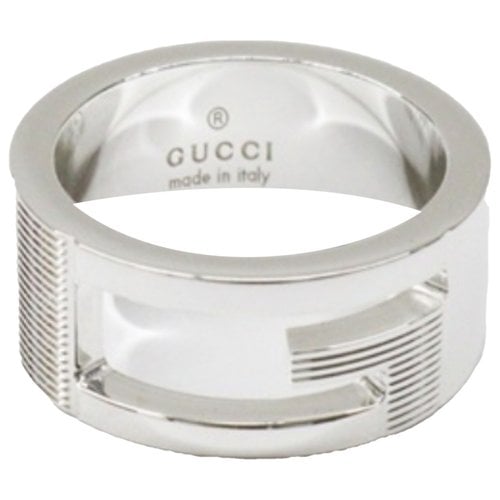 Pre-owned Gucci Silver Ring In Metallic