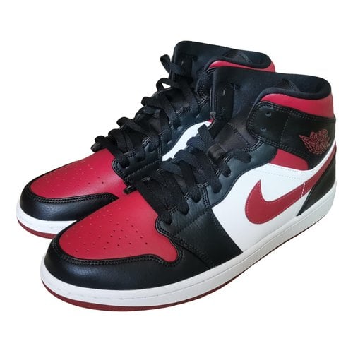 Pre-owned Jordan 1 High Trainers In Red