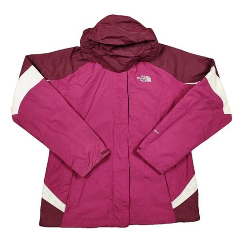 Pre-owned The North Face Trench Coat In Burgundy