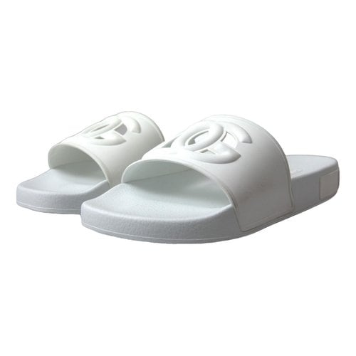 Pre-owned Dolce & Gabbana Sandals In White