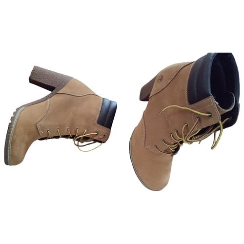 Pre-owned Timberland Boots In Camel