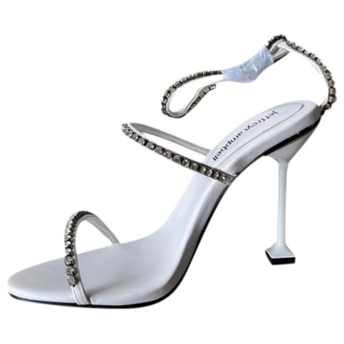Pre-owned Jeffrey Campbell Patent Leather Sandals In White