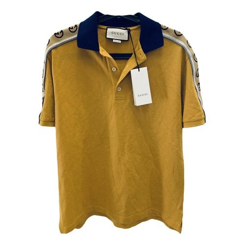 Pre-owned Gucci Polo Shirt In Yellow