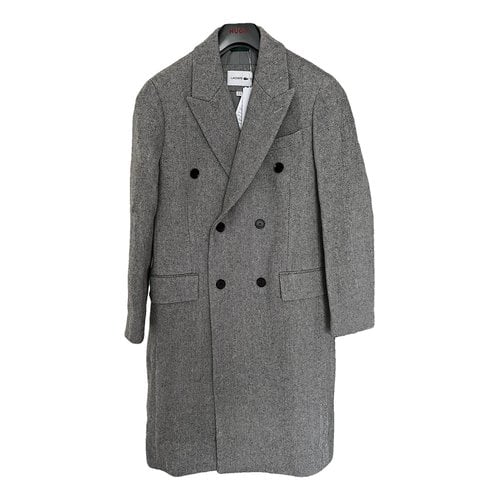Pre-owned Lacoste Wool Coat In Other