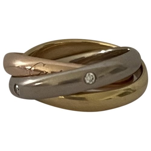 Pre-owned Cartier Trinity Pink Gold Ring