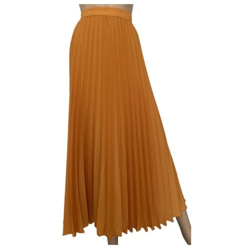 Pre-owned Max Mara Maxi Skirt In Yellow