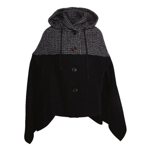 Pre-owned See By Chloé Wool Poncho In Black