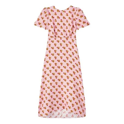 Pre-owned Lk Bennett Silk Mid-length Dress In Pink