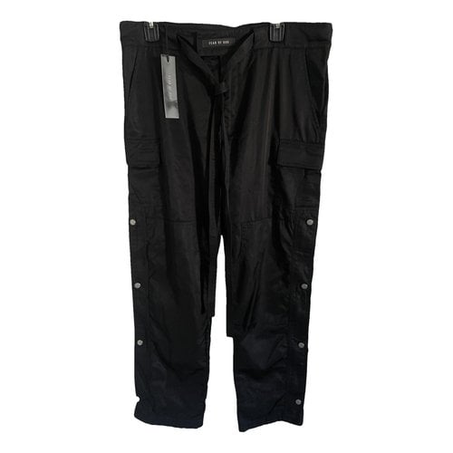 Pre-owned Fear Of God Trousers In Black