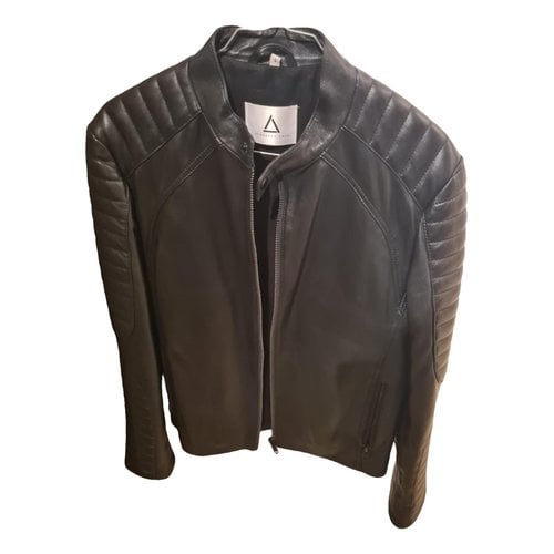 Pre-owned Serge Pariente Leather Jacket In Black