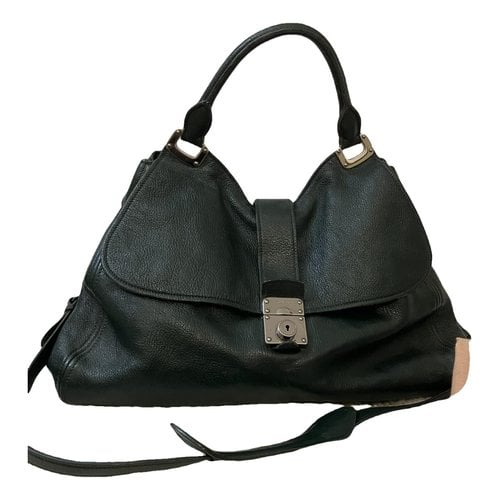 Pre-owned Miu Miu Leather Handbag In Green
