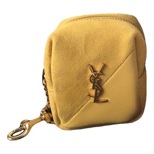 Pre-owned Saint Laurent Leather Purse In Yellow
