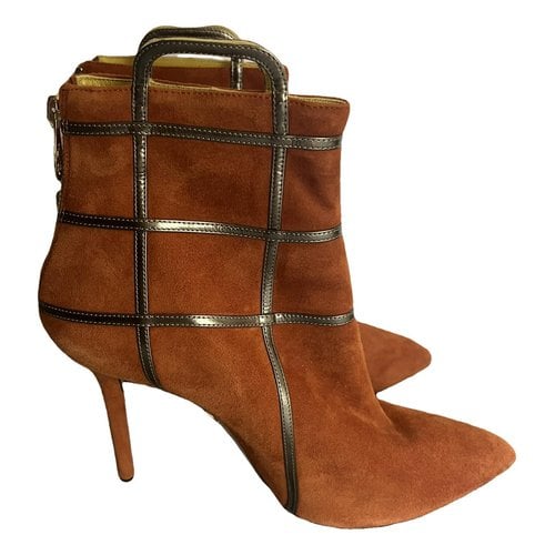 Pre-owned Charlotte Olympia Ankle Boots In Camel