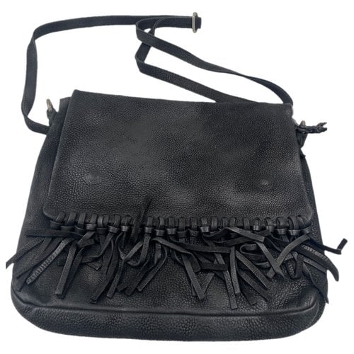 Pre-owned Mjus Leather Handbag In Black
