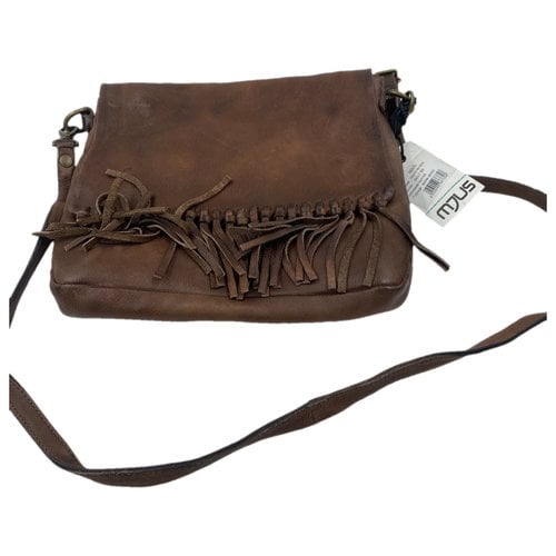 Pre-owned Mjus Leather Handbag In Brown