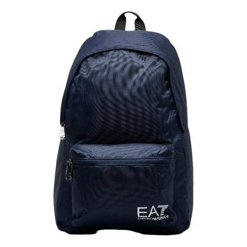 Pre-owned Emporio Armani Cloth Backpack In Blue