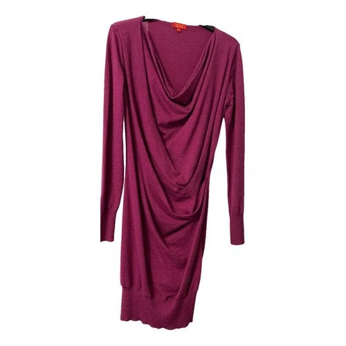 Pre-owned Vivienne Westwood Red Label Cashmere Mid-length Dress In Purple