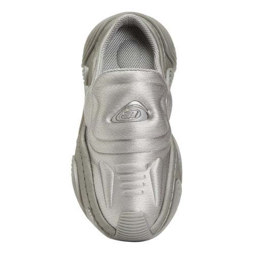Pre-owned Alexander Wang Cloth Trainers In Silver