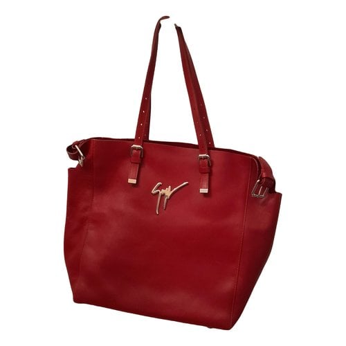 Pre-owned Giuseppe Zanotti Leather Handbag In Red