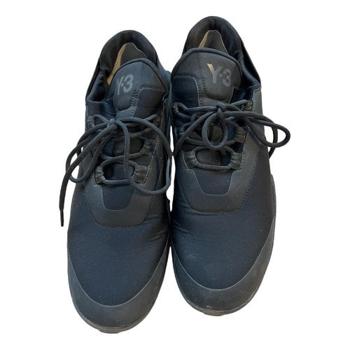 Pre-owned Y-3 Cloth Trainers In Black
