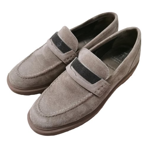 Pre-owned Brunello Cucinelli Flats In Brown