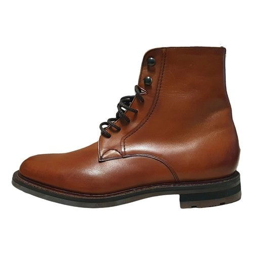 Pre-owned Church's Pony-style Calfskin Boots In Brown