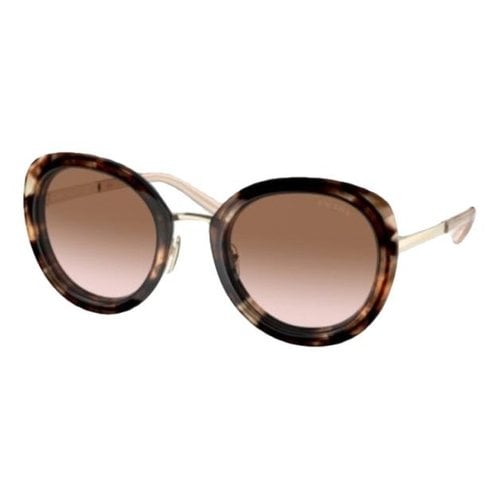 Pre-owned Prada Oversized Sunglasses In Brown