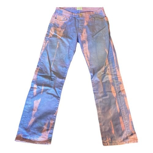 Pre-owned Aries Straight Jeans In Multicolour