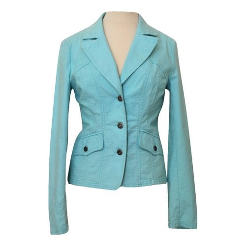 Pre-owned Tommy Hilfiger Blazer In Turquoise