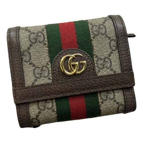 Pre-owned Gucci Ophidia Leather Wallet In Other