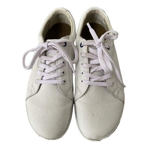 Pre-owned Birkenstock Leather Trainers In White