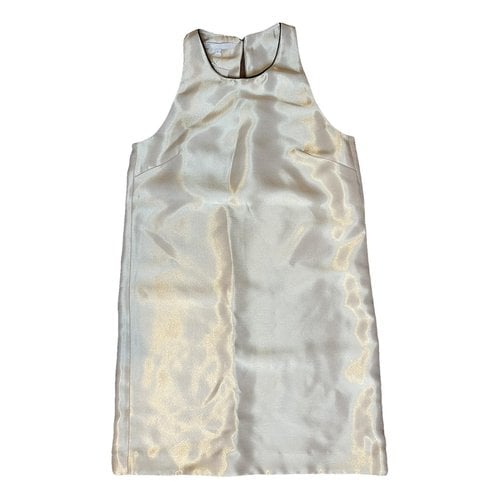 Pre-owned Maje Spring Summer 2019 Mid-length Dress In Gold