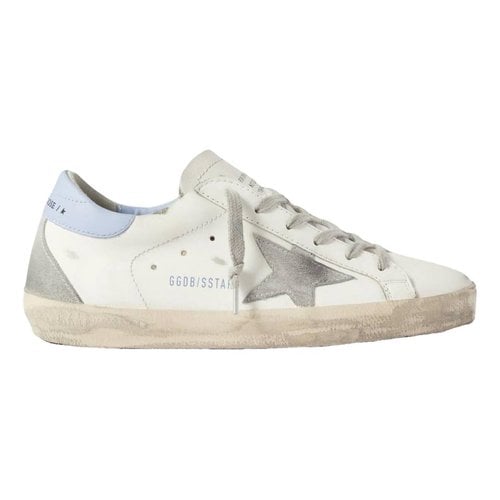 Pre-owned Golden Goose Leather Lace Ups In White