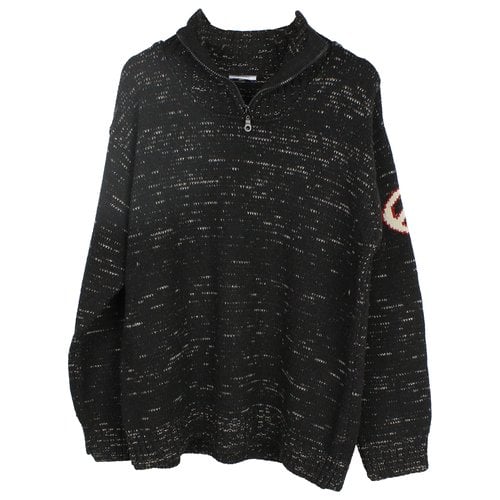 Pre-owned Moschino Wool Pull In Black