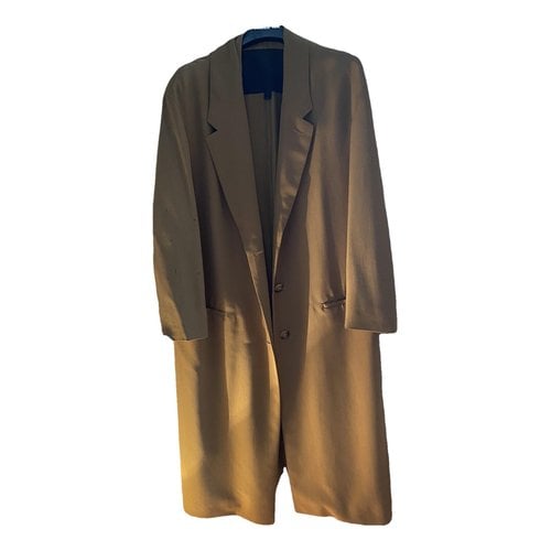 Pre-owned Burberry Silk Coat In Camel