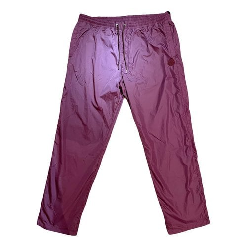 Pre-owned Moncler Trousers In Purple